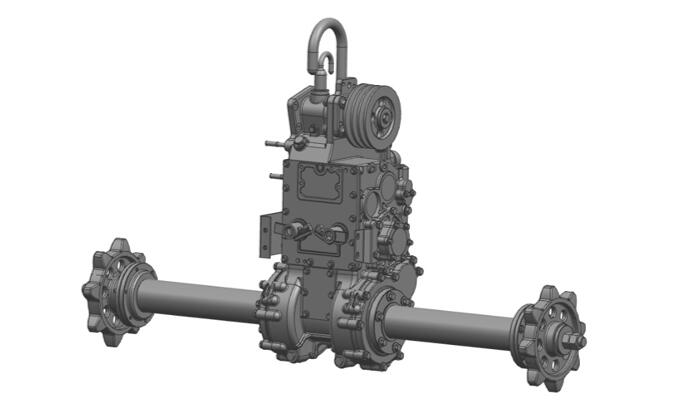 R100S履带式谷物收成机变快箱